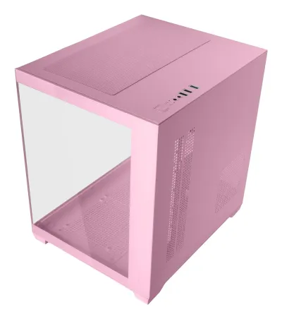 Mars Gaming MC-VIEW2P Mini Torre Rosa