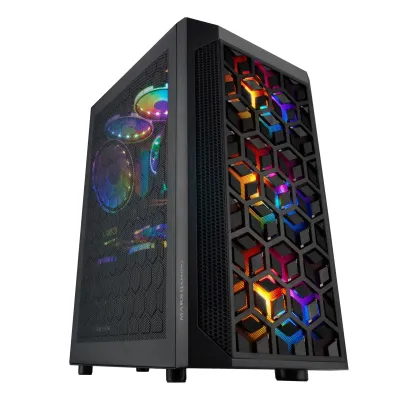 Mars Gaming MCMESH Negro Micro-ATX Mesh Total 3x FRGB