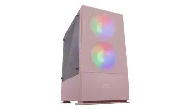 Mars Gaming MCZP Caja PC MicroATX Rosa Panel Mesh Frontal