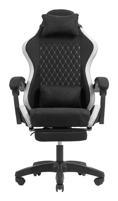 Mars Gaming MGC-X Fabric Silla para videojuegos de PC Asiento acolchado Negro, Blanco