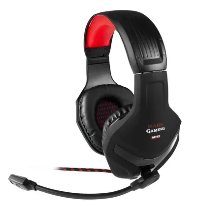 Mars Gaming MH2 Auriculares Gaming Alámbricos Negro/Rojo