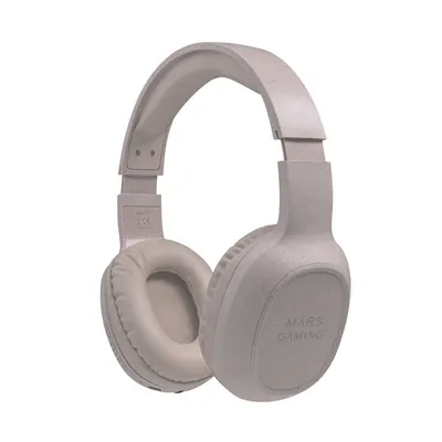 Mars Gaming MHW-ECO Auriculares BT5.1 Eco Wheat Straw Gris
