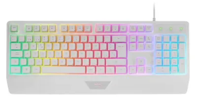 Mars Gaming MK124 H-Mech FRGB Blanco Ergonómico Reposamuñecas