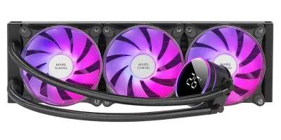 Mars Gaming ML-LCD360 Refrigeración Líquida AIO 600W 3x Ventiladores FDB ARGB 120mm Pantalla LCD Monitoreo Temperatura Bomba Opti-Chamber 3rd Gen Multisocket Universal