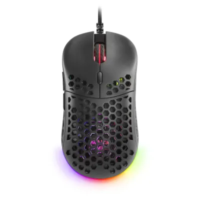 Mars Gaming MM55 Negro ultraligero 55g 12800 DPI RGB Chroma