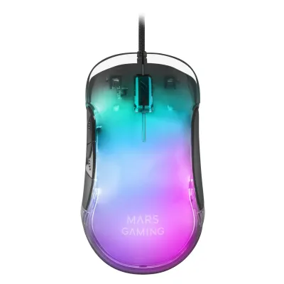 Mars Gaming MMGLOW Ratón Negro