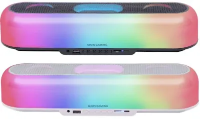 Mars Gaming MSB-ORB 20W Soundbar RGB 360º 3 Drivers Blanco