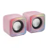 Mars Gaming MSCUBEP Rosa Altavoces Gaming RGB Compactos DSP 8W