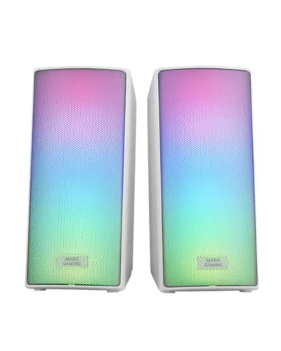 Mars Gaming MSRGB2 Altavoces Bluetooth 5.3 15W DSP RGB Frontal Mesh