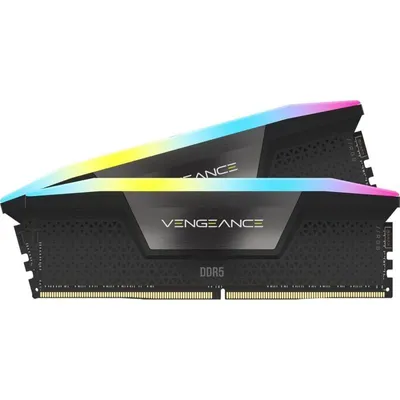 Memoria RAM Corsair Vengeance RGB CMH64GX5M2D6000C40 64GB 2x32GB DDR5 6000MHz CL40 Intel XMP RGB Negra