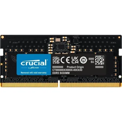 Memoria RAM Crucial CT8G56C46S5T 8GB 1x8GB DDR5 5600MHz CL46 On-Die ECC SODIMM