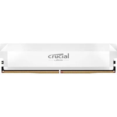Memoria RAM Crucial Pro OC 16GB 1x16GB DDR5 6400MHz CL32 EXPO XMP Blanco