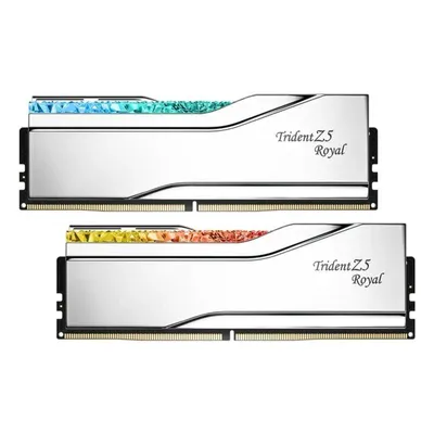 Memoria RAM G.Skill Trident Z5 Royal 48GB 2x24GB DDR5 8400MHz CL40 RGB Intel XMP Plata