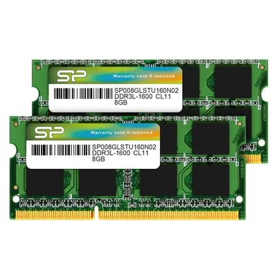 Memoria Ram Silicon Power 8gbx2 Ddr3l 1600mhz Sodimm Sp016glstu160n22