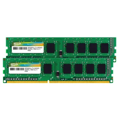 Memoria RAM Silicon Power SP016GLLTU160N22 UDIMM DDR3L 1600MHz 16GB 2x8GB CL11