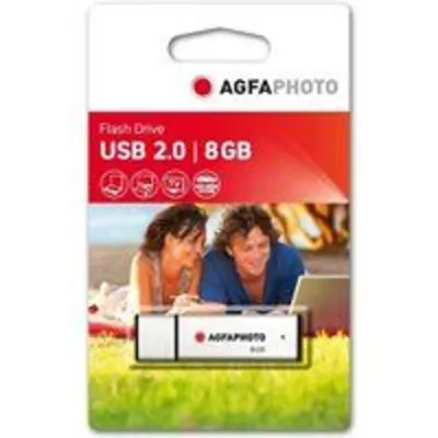 Memoria USB AgfaPhoto 8GB USB 2.0 15MB/s Lectura 5MB/s Escritura Compacta