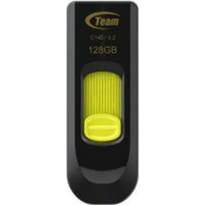 Memoria USB Team Group TMUC145128G 128GB USB 3.2 Gen 1 Slide Negro Amarillo
