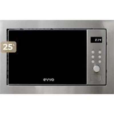 Microondas EVVO Mi35 25L 1000W Grill Inox con Panel Táctil y 8 Funciones