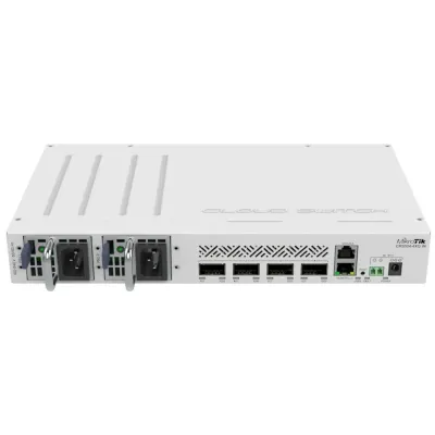 MikroTik CRS504-4XQ-IN Switch 4 Puertos QSFP28 1 Puerto Ethernet 3 PoE