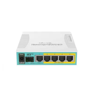 MikroTik hEX PoE Router 5 Puertos Gigabit PoE + SFP