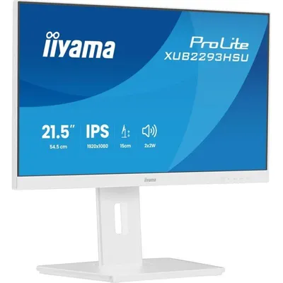 Monitor iiyama ProLite XUB2293HSU-W7 21.5" FullHD 100Hz IPS Blanco USB VESA Altura Ajustable