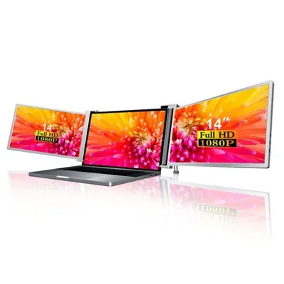 Monitor Lipa HDR-75 14" FullHD 60Hz IPS Dual Pantalla Portátil Tiempo de Respuesta 3 ms