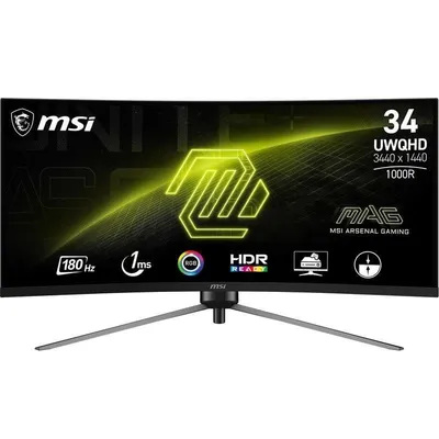 Monitor MSI MAG 345CQRDE 34" UltraWide QHD 180Hz VA Curvo G-SYNC 1ms