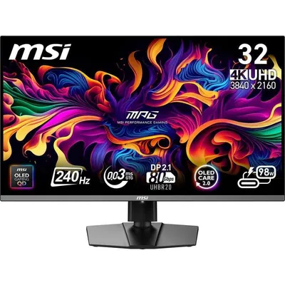 Monitor MSI MPG 322URX QD-OLED 31,5" UltraHD 4K 240Hz QD-OLED G-SYNC Compatible HDR Ajustable
