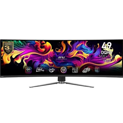 Monitor MSI MPG 491CQPDE 49" UltraWide DQHD 144Hz QD-OLED Curvo Tiempo de respuesta 0,03 ms