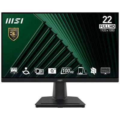 Monitor MSI Pro MP225V 21.4" FullHD 100Hz VA 4 ms Sin Marco VESA