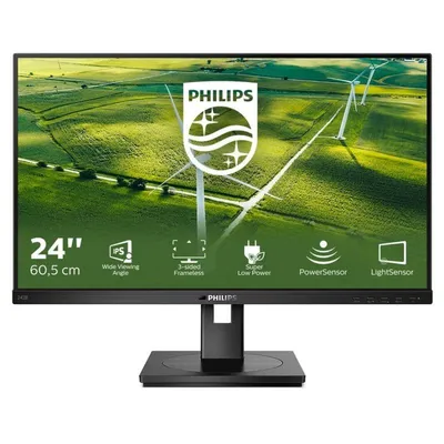 Monitor PHILIPS 242B1G/01 23,8" FullHD 75Hz IPS Altura Ajustable USB Altavoces 4ms