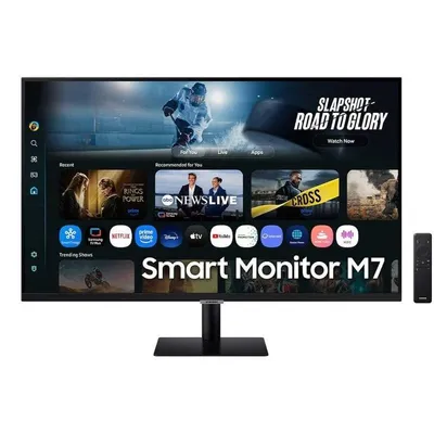 Monitor Samsung Smart Monitor M7 S32FM702UU 32" UltraHD 4K 60Hz VA HDR10 Wi-Fi Bluetooth 4ms