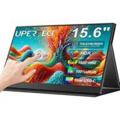Monitor táctil UPERFECT 15.6" 10 puntos capacitivo ultrafino mate Type-C portátil FullHD