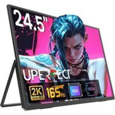 Monitor UPERFECT 24.5" IPS QHD 165Hz 1ms FreeSync USB-C/Mini-HDMI Soporte VESA
