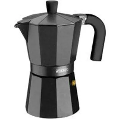 Monix Vitro Cafetera Italiana de Aluminio 6 Tazas Negra