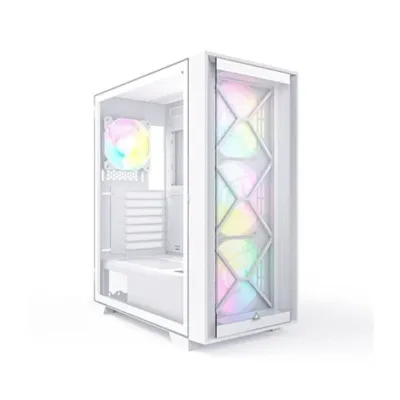 Montech Air 1000 Premium White ARGB, Side Window, 4 Fans