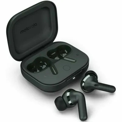 Motorola Moto Buds+ Auriculares Inalámbricos Bluetooth para Llamadas Música Deporte Gris
