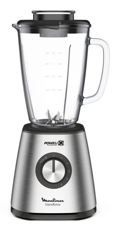 Moulinex LM439D10 licuadora 1,25 L Batidora de vaso 800 W Acero inoxidable