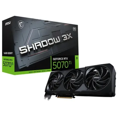 MSI GeForce RTX 5070 Ti SHADOW 3X OC 16GB GDDR7 Reflex 2 RTX AI DLSS4