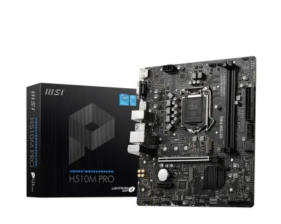 MSI H510M PRO DDR4 LGA1200 Micro-ATX Motherboard