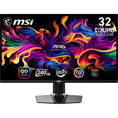MSI MAG 321UPX QD-OLED pantalla para PC 80 cm (31.5") 3840 x 2160 Pixeles 4K Ultra HD Negro
