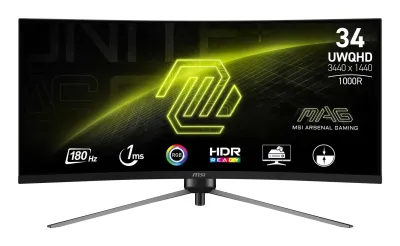 MSI MAG 345CQR Monitor 34" UltraWide Quad HD Negro