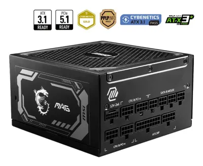 MSI MAG A1250GL PCIE5 Fuente 1250W 24-pin ATX Negra