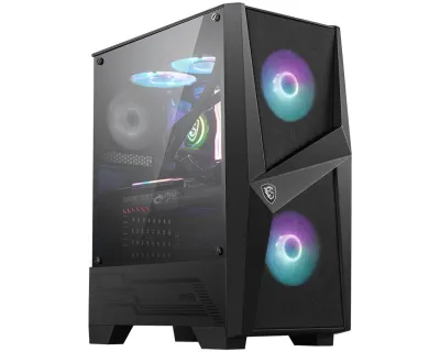 MSI MAG FORGE 100R Mid Tower Negro/Transparente