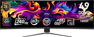 MSI MPG 491CQPX QD-OLED 49" 5120x1440 Monitor