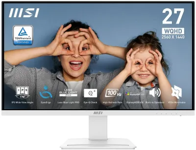 MSI Pro MP273QW E2 Monitor 27" QHD Blanco