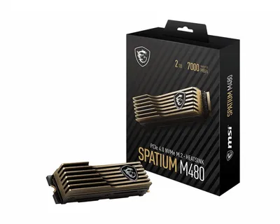 MSI SPATIUM M480 PCIe 4.0 NVMe M.2 HS 1 TB PCI Express 4.0 3D NAND