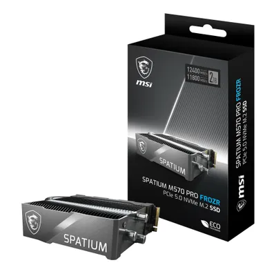 MSI SPATIUM M570 PRO 2TB PCIe 5.0 NVMe M.2 FROZR 3D NAND