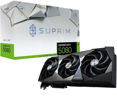MSI SUPRIM GeForce RTX 5080 16GB GDDR7 SOC