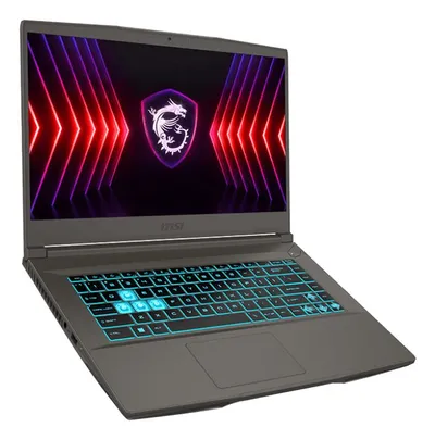 MSI Thin 15 Intel® Core™ i5 i5-12450H Portátil 39,6 cm (15.6") Full HD 16 GB DDR4-SDRAM 512 GB SSD NVIDIA GeForce RTX 3050 Wi-Fi 6E (802.11ax) Gris
